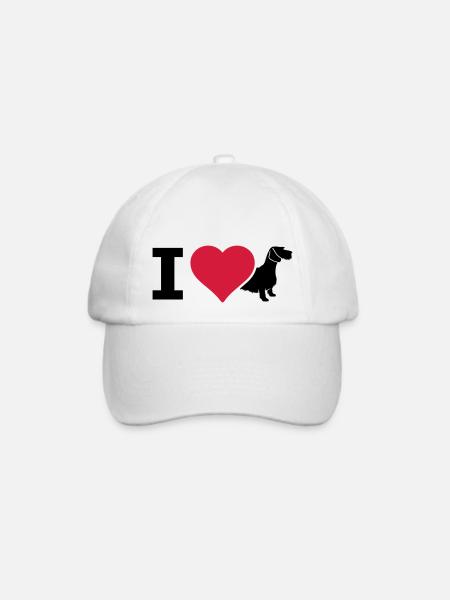IL Dackel Rauhaardackel - Baseballkappe - Weiß/Weiß