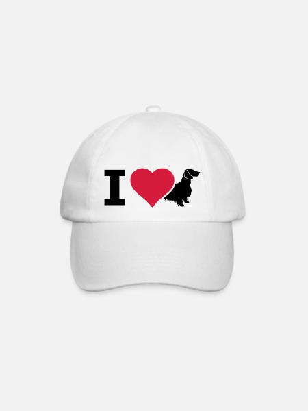 IL Dackel Langhaardackel - Baseballkappe - Weiß/Weiß