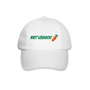 2541614 10777322 biologisch - Baseballkappe - Weiß/Weiß - Vorne
