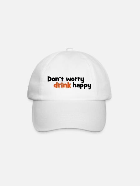 Alkohol - Baseballkappe - Weiß/Weiß