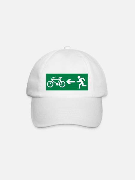 Radsport - Baseballkappe - Weiß/Weiß