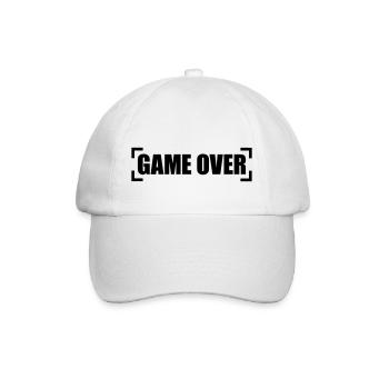 Game Over - Baseballkappe - Weiß/Weiß - Vorne