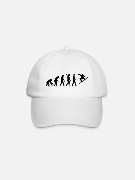 Evolution Snowboard - Baseballkappe - Weiß/Weiß