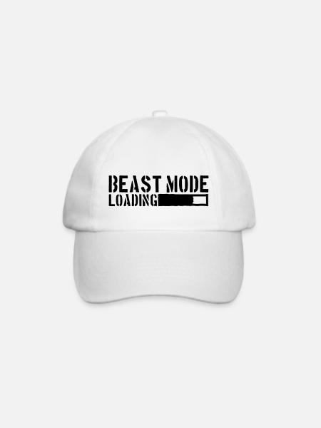 Beast Mode Loading Power - Baseballkappe - Weiß/Weiß