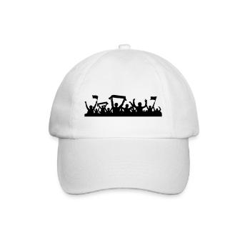 Fans Jubel Fahnen - Baseballkappe - Weiß/Weiß - Vorne