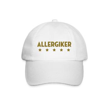 Allergiker Allergikerin Allergie Allergisch Pollen - Baseballkappe - Weiß/Weiß - Vorne