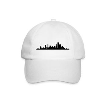 Skyline New York - Baseballkappe - Weiß/Weiß - Vorne