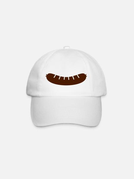 Würstchen - Baseballkappe - Weiß/Weiß