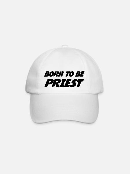 Pfarrer / Priester / Katholisch / Religion - Baseballkappe - Weiß/Weiß
