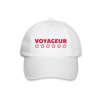 Reisen / Reisende / Urlaub / Tourismus - Baseballkappe - Weiß/Weiß - Vorne