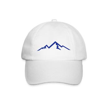 Berge, Berg - Baseballkappe - Weiß/Weiß - Vorne