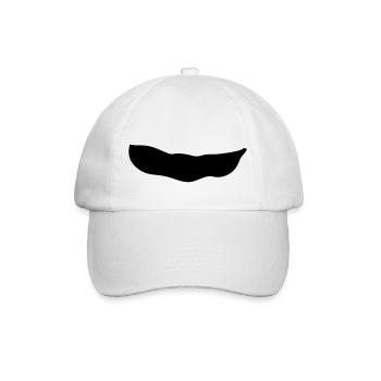bohne - Baseballkappe - Weiß/Weiß - Vorne