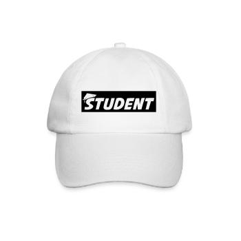 student - Baseballkappe - Weiß/Weiß - Vorne