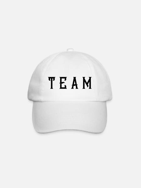 team - Baseballkappe - Weiß/Weiß