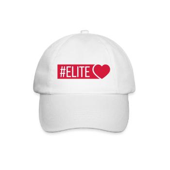 Elite Herz - Baseballkappe - Weiß/Weiß - Vorne