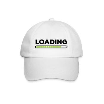 Loading - Baseballkappe - Weiß/Weiß - Vorne