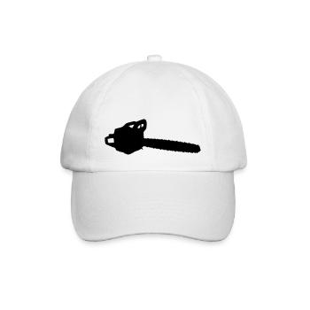 Kettensäge - Baseballkappe - Weiß/Weiß - Vorne