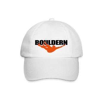 Sport "Bouldern" mit Kletterer - Baseballkappe - Weiß/Weiß - Vorne