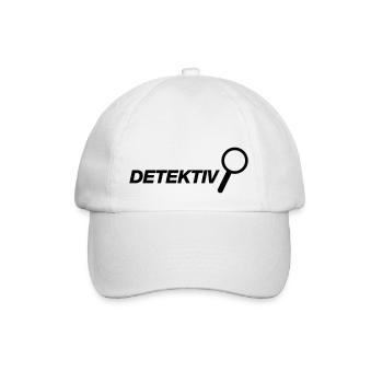 Detektiv - Baseballkappe - Weiß/Weiß - Vorne