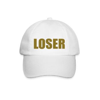 loser ocker - Baseballkappe - Weiß/Weiß - Vorne