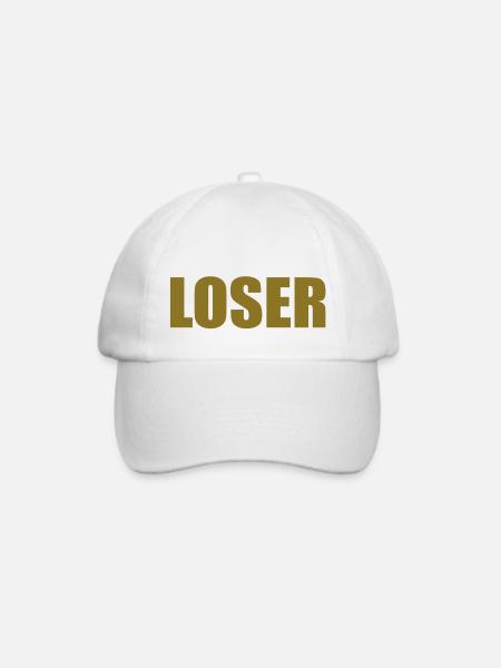 loser ocker - Baseballkappe - Weiß/Weiß