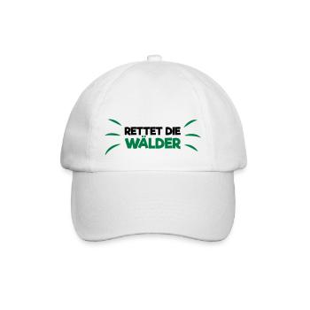 Rettet die Wälder! - Baseballkappe - Weiß/Weiß - Vorne