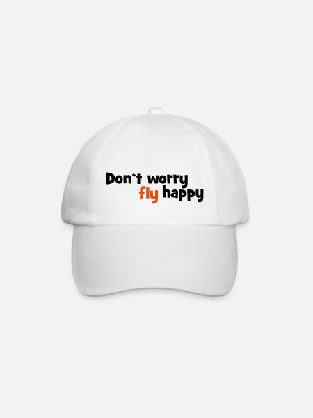 2541614 14062224 fliegen - Baseballkappe - Weiß/Weiß