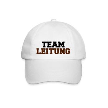 team-leitung - Baseballkappe - Weiß/Weiß - Vorne