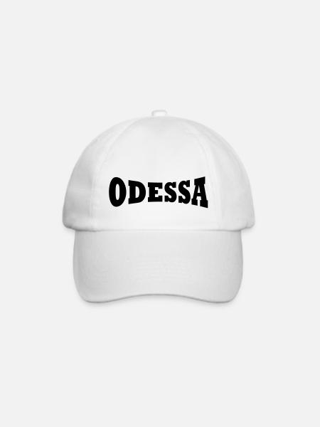 Odessa Schriftzug - Baseballkappe - Weiß/Weiß