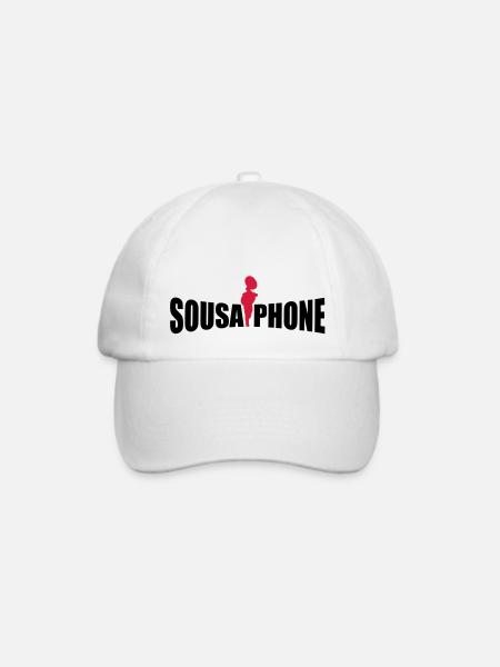 sousaphone - Baseballkappe - Weiß/Weiß