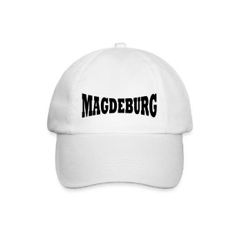 Magdeburg Schriftzug - Baseballkappe - Weiß/Weiß - Vorne