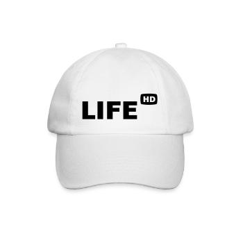 LIFE in HD - Baseballkappe - Weiß/Weiß - Vorne