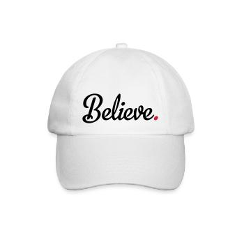 believe - Baseballkappe - Weiß/Weiß - Vorne