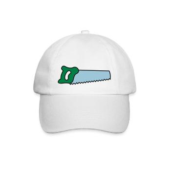 säge - Baseballkappe - Weiß/Weiß - Vorne