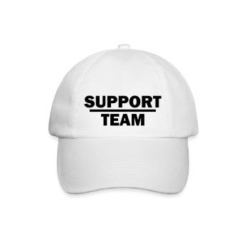 support team - Baseballkappe - Weiß/Weiß - Vorne