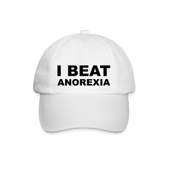 Anorexia - Baseballkappe - Weiß/Weiß - Vorne