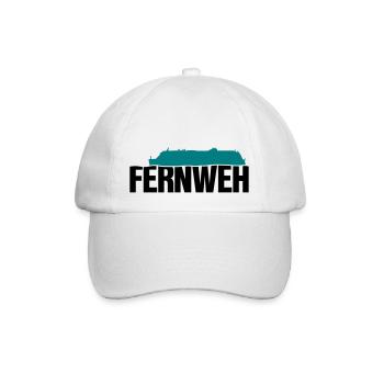 Fernweh - Baseballkappe - Weiß/Weiß - Vorne