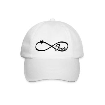 Infinity Love - Baseballkappe - Weiß/Weiß - Vorne