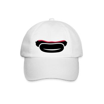 Bratwurst - Baseballkappe - Weiß/Weiß - Vorne