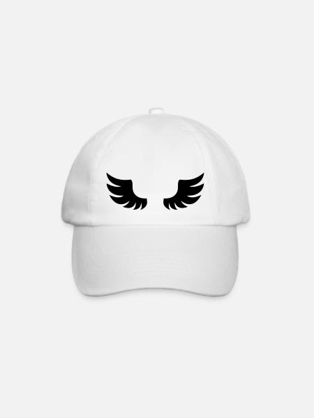 Flügel - Baseballkappe - Weiß/Weiß
