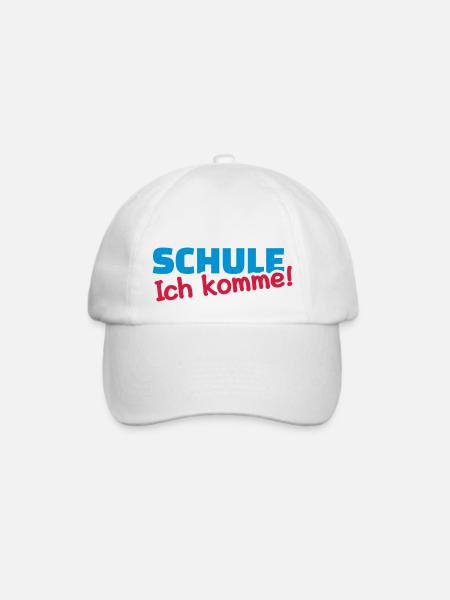 Einschulung - Baseballkappe - Weiß/Weiß