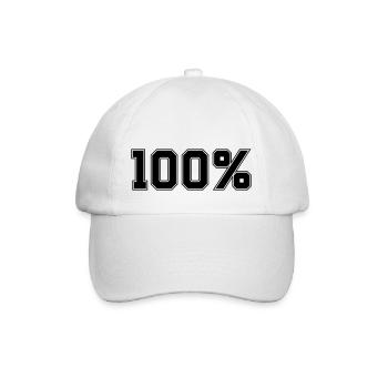 100 - Baseballkappe - Weiß/Weiß - Vorne