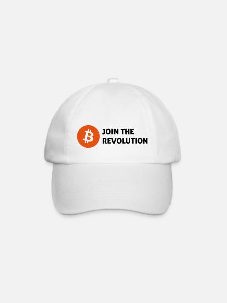 bitcoin - Baseballkappe - Weiß/Weiß