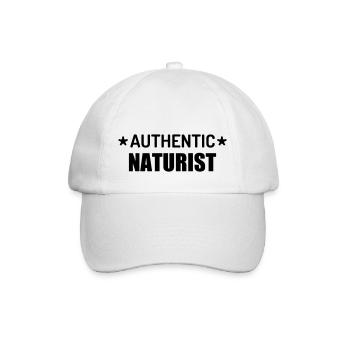 Naturismus / FKK / Nudismus / Naturist - Baseballkappe - Weiß/Weiß - Vorne