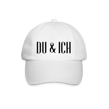DU & ICH - Designer - Baseballkappe - Weiß/Weiß - Vorne