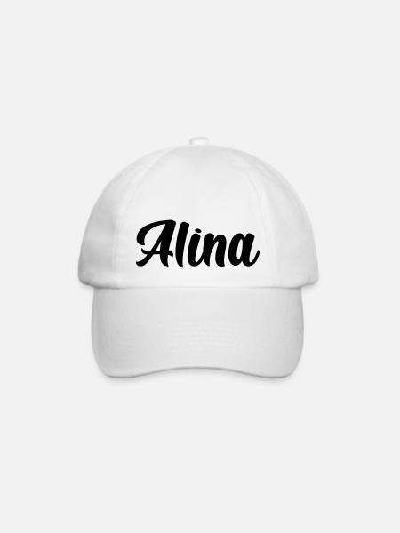 Alina - Baseballkappe - Weiß/Weiß