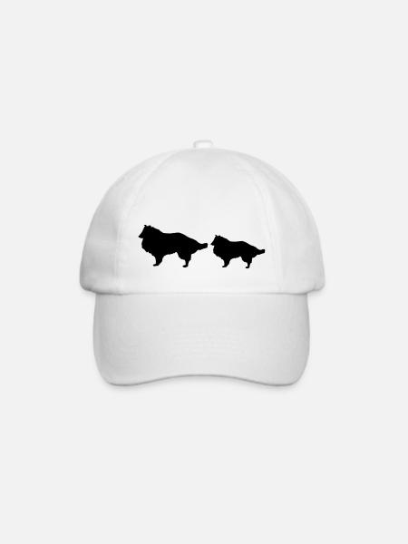 Hunde - Baseballkappe - Weiß/Weiß
