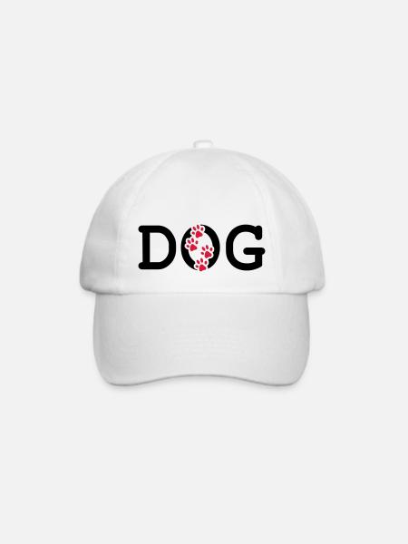 Dog - Baseballkappe - Weiß/Weiß