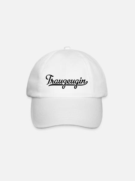 Trauzeugin - Baseballkappe - Weiß/Weiß