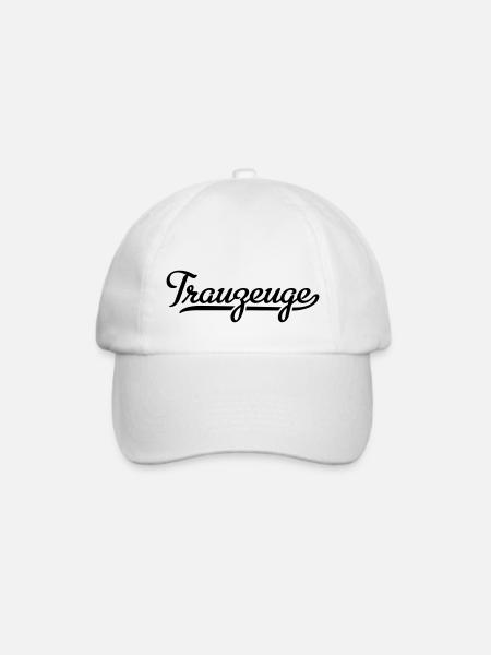 Trauzeuge - Baseballkappe - Weiß/Weiß
